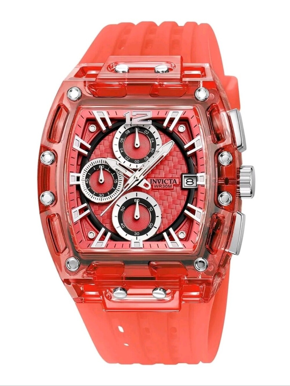 NEW ⌚️ Invicta S1 Rally Men's Allogrip Watch - 42mm, Red 70142 Chronograph